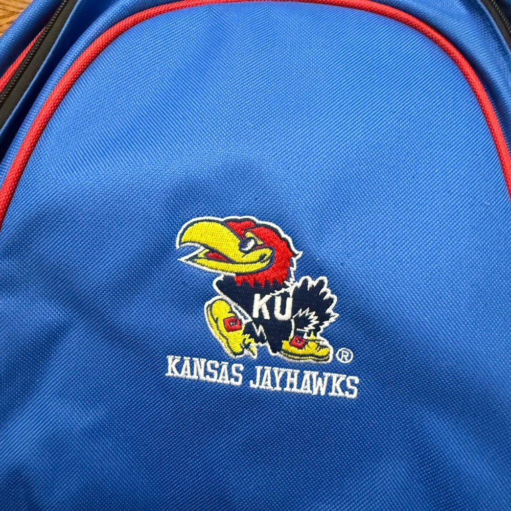 Sears MightyMac KU Sports Bag with Black Strap and Red Accents - Picture 3 of 6